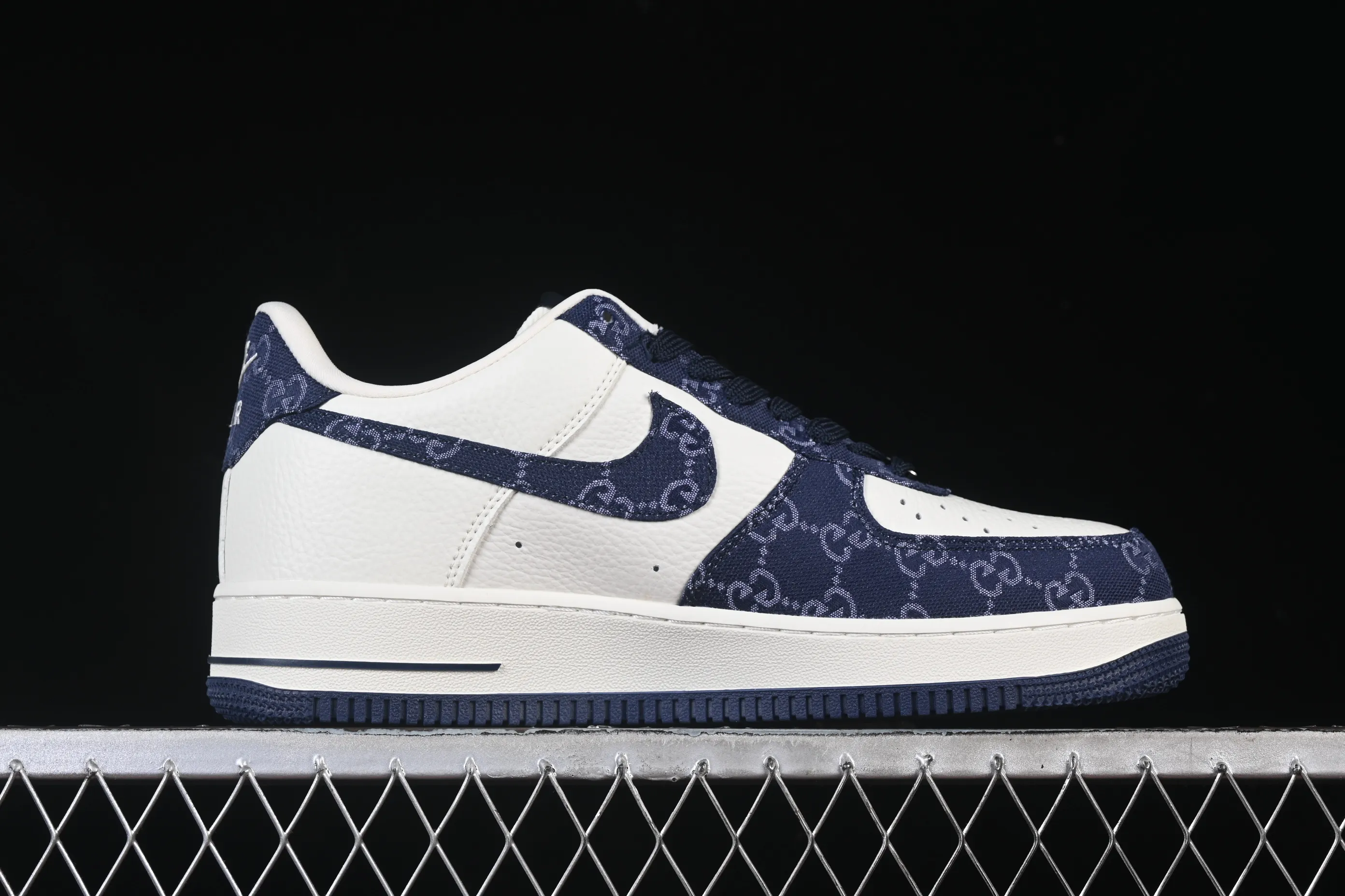 All categories Nk Air Force 1 Air Force series Nk Air Force 1 Low Air Force low-top Nike Air Force 1'07 Low Gucci joint navy blue denim Air Force 1 low-top casual sneakers SC0601-569